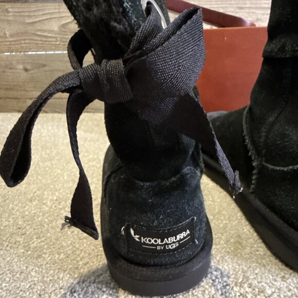KOOLABURRA By UGG Andrah 1108611 YOUTH Women’s Boots Size 1 Fleece Lined BLACK - Picture 5 of 11